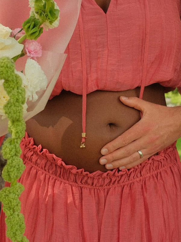 Momnfancy 2-in-1 Ruched Elegant Maternity Maxi Dresses