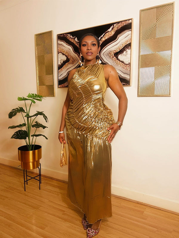 Momnfancy Ruched Bodycon Evening Gowns Maternity Maxi Dresses