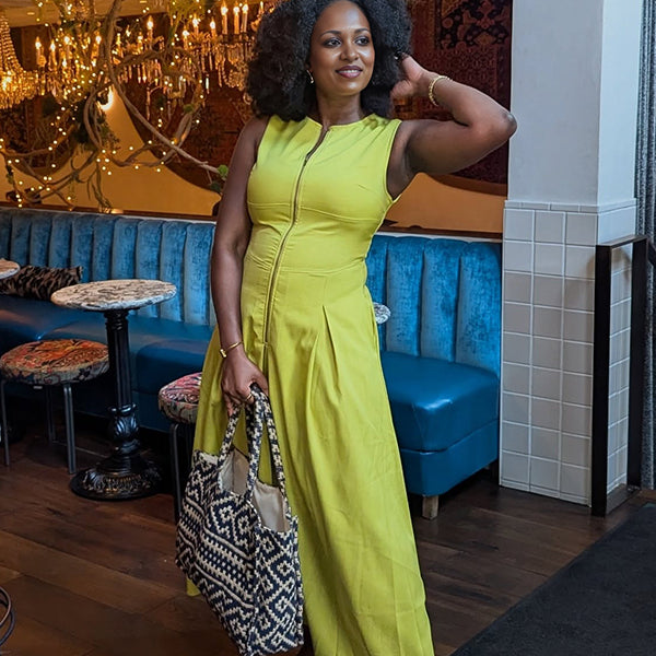 Momnfancy Bodycon Zipper Maternity Maxi Dress
