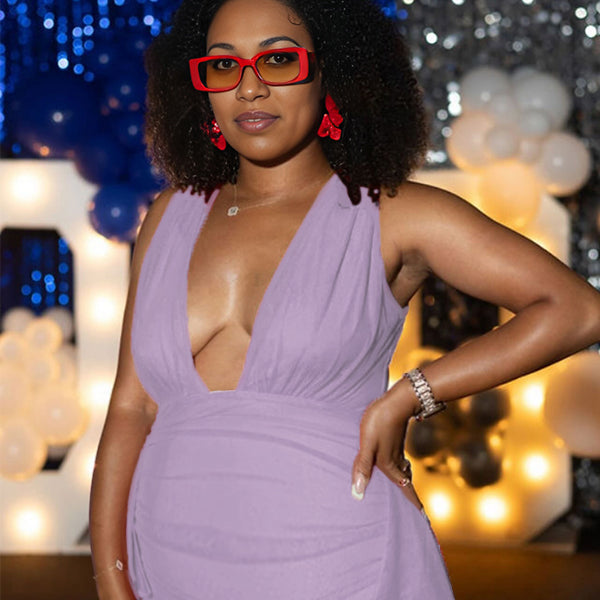 Momnfancy Falbala Bodycon Maternity Mini Dresses