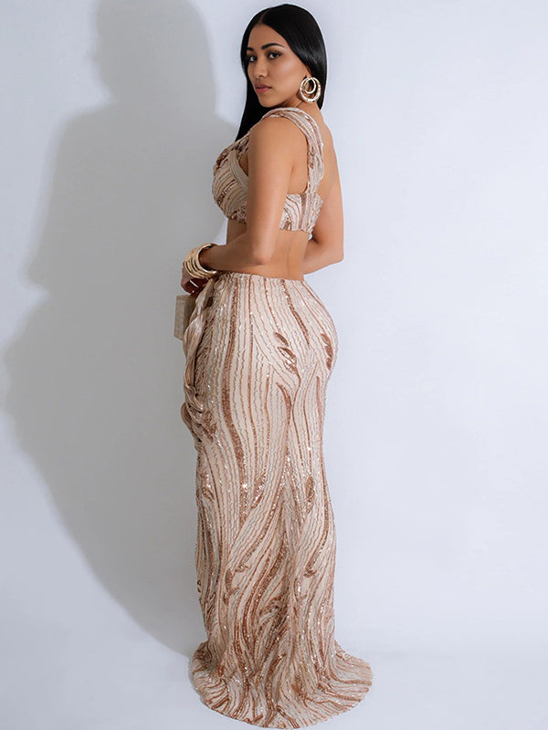 Momnfancy 2-in-1 Sparkly 3D-flowers Maternity Maxi Dresses