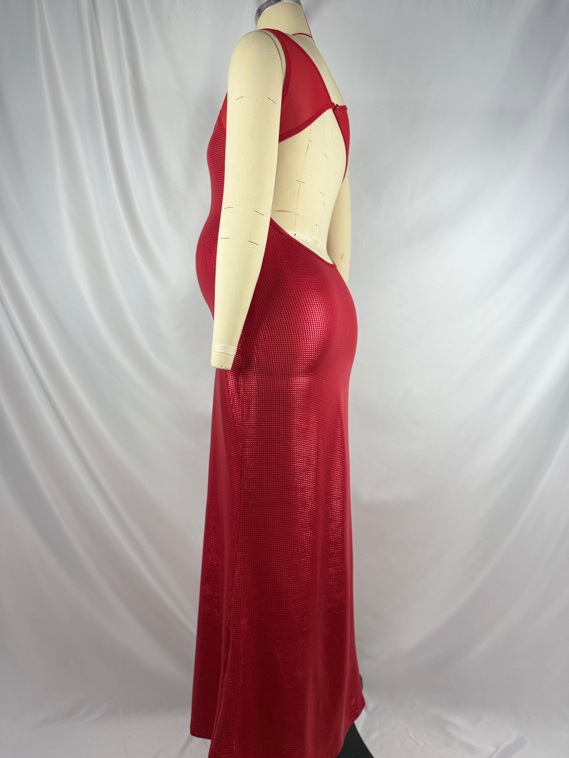Momnfancy Sparkly Backless Bodycon Evening Gown Maternity Maxi Dresses