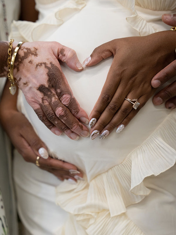 Momnfancy White Tulle Splicing Ruffle Spaghetti Strap Backless Cami Bodycon Party Baby Shower Maternity Maxi Dress