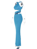 Momnfancy Blue Cut Out Irregular Beading Backless Bodycon Sleeveless Fashion Gowns Baby Shower Maternity Maxi Dress