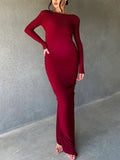 Momnfancy Bodycon Ruched Multi Way Deep V-neck Elegant Gowns Baby Shower Maternity Maxi Dress