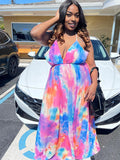 Momnfancy Big Swing Multicolor Tulle Maternity Maxi Dresses