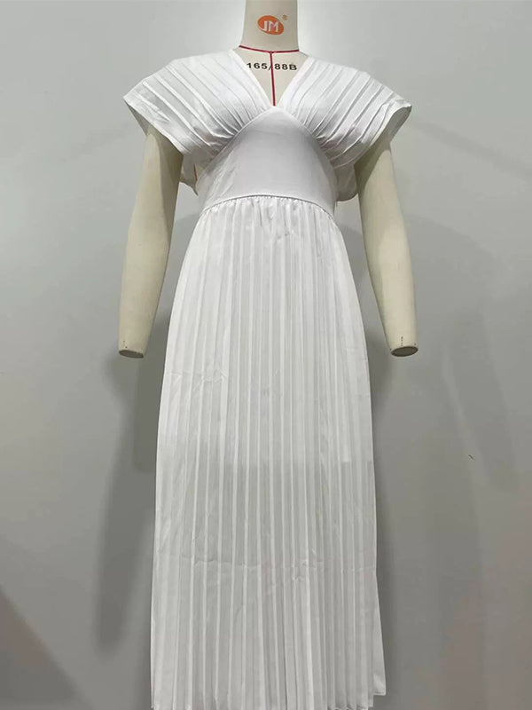 Momnfancy Ruched Dolman Sleeve Maternity Maxi Dress