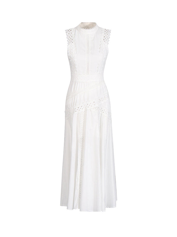 Momnfancy Cut-out Waist-cinching Floral Baby Shower Maternity Maxi Dress