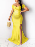 Momnfancy Off Shoulder Maternity  Maxi Dress
