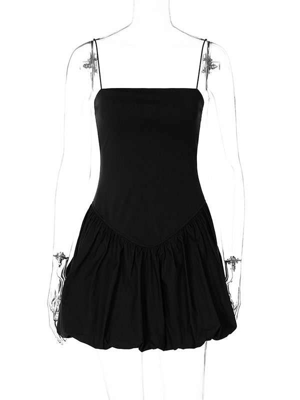 Momnfancy Tutu Spaghetti Strap Baby Shower Maternity Mini Dress