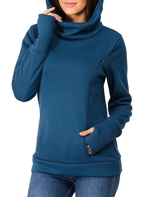 Momnfancy Zipper Pockets Multi-Functional Hoodie Nursing Maternity Sweatshirt