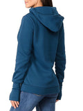 Momnfancy Zipper Pockets Multi-Functional Hoodie Nursing Maternity Sweatshirt