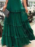 Momnfancy Patchwork Ruffle Grenadine Maternity For Babyshower Green Bridesmaid Honey Girl Maxi Dress