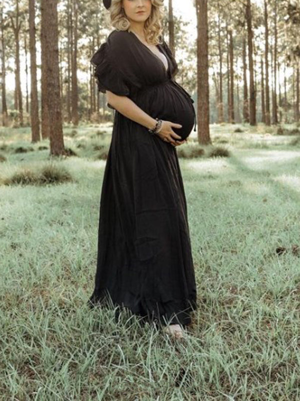 Black maternity shoot dress cheap