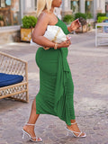 Momnfancy One-shoulder Sashes Cascading Ruffle For Babyshower Maternity One-shoulder