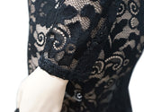 Momnfancy Black Lace Tulle Mermaid Sheer Plus Size Photoshoot Gown Maternity Maxi Dress